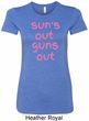 Pink Suns Out Guns Out Ladies Longer Length Shirt