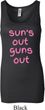 Pink Suns Out Guns Out Ladies Longer Length Tank Top