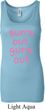 Pink Suns Out Guns Out Ladies Longer Length Tank Top