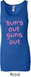 Pink Suns Out Guns Out Ladies Longer Length Tank Top