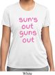 Pink Suns Out Guns Out Ladies Moisture Wicking Shirt