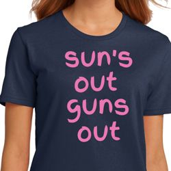Pink Suns Out Guns Out Ladies Organic Shirt Pink Suns Out Guns Out Ladies Organic Shirt
