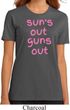 Pink Suns Out Guns Out Ladies Organic Shirt