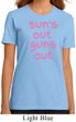 Pink Suns Out Guns Out Ladies Organic Shirt
