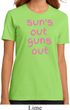 Pink Suns Out Guns Out Ladies Organic Shirt