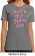 Pink Suns Out Guns Out Ladies Organic Shirt
