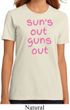 Pink Suns Out Guns Out Ladies Organic Shirt