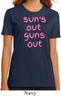 Pink Suns Out Guns Out Ladies Organic Shirt