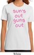 Pink Suns Out Guns Out Ladies Organic Shirt