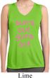 Pink Suns Out Guns Out Ladies Sleeveless Moisture Wicking Shirt