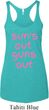 Pink Suns Out Guns Out Ladies Tri Blend Racerback Tank Top