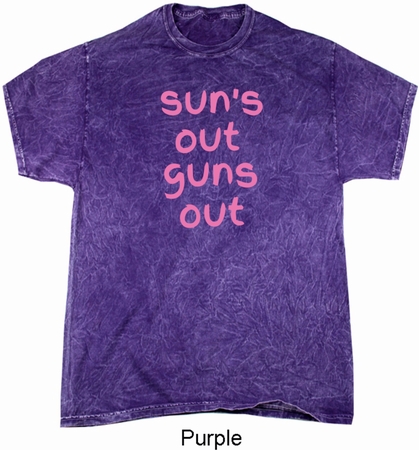 Pink Suns Out Guns Out Mineral Tie Dye Shirt