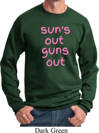 Pink Suns Out Guns Out Sweatshirt