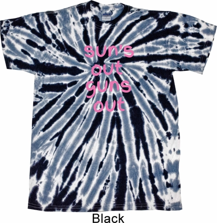 Pink Suns Out Guns Out Twist Tie Dye Shirt