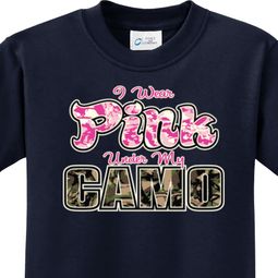 Pink Under Camo Kids Shirts