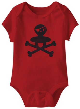 Pirate Funny Baby Romper Red Infant Babies Creeper