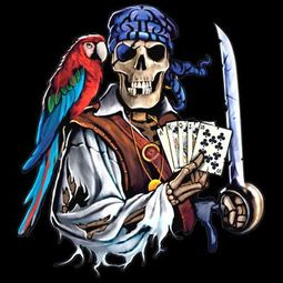 Pirate Shirt - Dead Man's Hand Mens Tee
