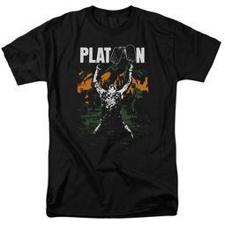 Platoon Shirt Graphic Black Tee T-Shirt