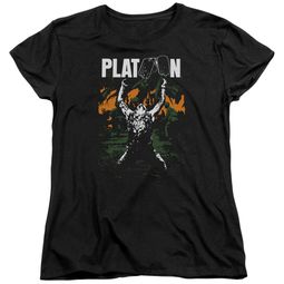 Platoon Womens Shirt Graphic Black T-Shirt