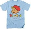 Play-Doh Ages 3 and Up Adult T-shirt - Light Blue