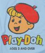Play-Doh Ages 3 and Up Adult T-shirt - Light Blue