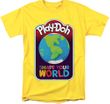 Play Doh Shape Your World Adult T-shirt - Yellow