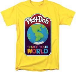 Play Doh Shape Your World Adult T-shirt - Yellow