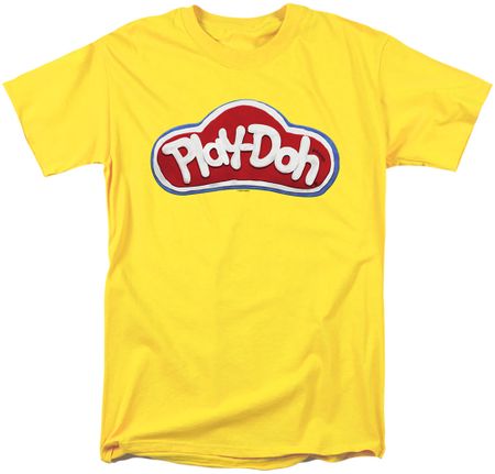 Play Doh LOGO Adult T-shirt - Yellow