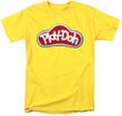 Play Doh LOGO Adult T-shirt - Yellow