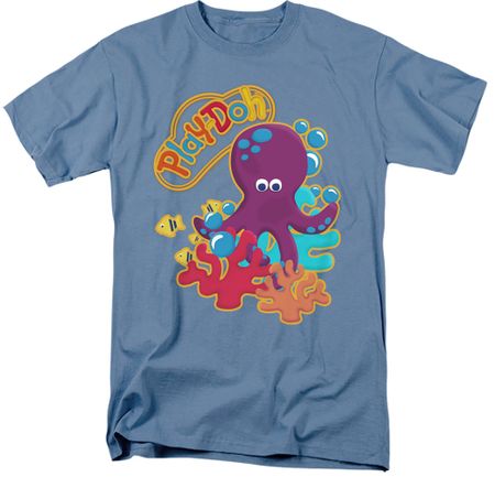Play-Doh Under The Sea Adult T-shirt - Carolina Blue