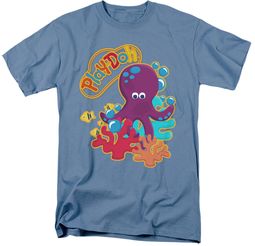 Play-Doh Under The Sea Adult T-shirt - Carolina Blue