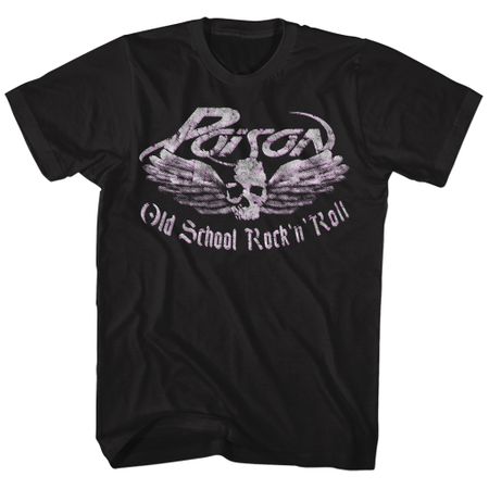 Poison Shirt Old School Rock N Roll Black T-Shirt