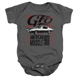 Pontiac Baby Romper 68 GTO Charcoal Infant Babies Creeper