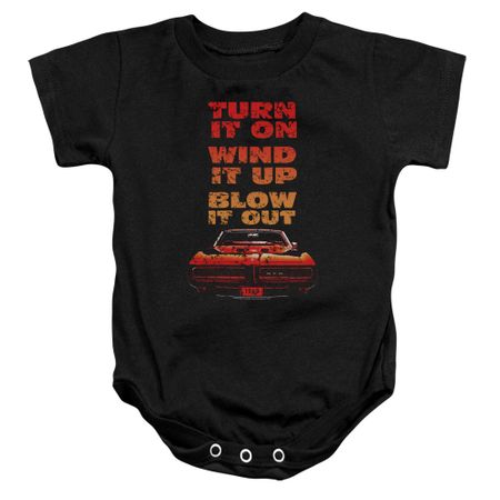 Pontiac Baby Romper Blow It Out GTO Black Infant Babies Creeper