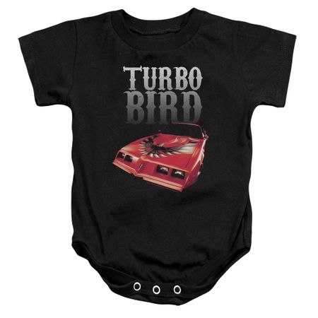 Pontiac Baby Romper Turbo Bird Black Infant Babies Creeper