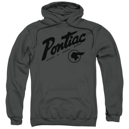 Pontiac Hoodie Division Of GM Charcoal Sweatshirt Hoody