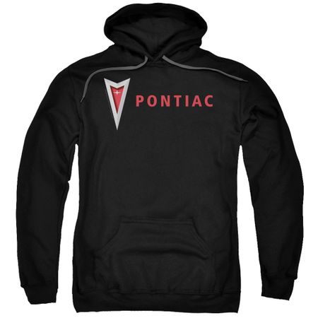 Pontiac Hoodie Modern Logo Black Sweatshirt Hoody