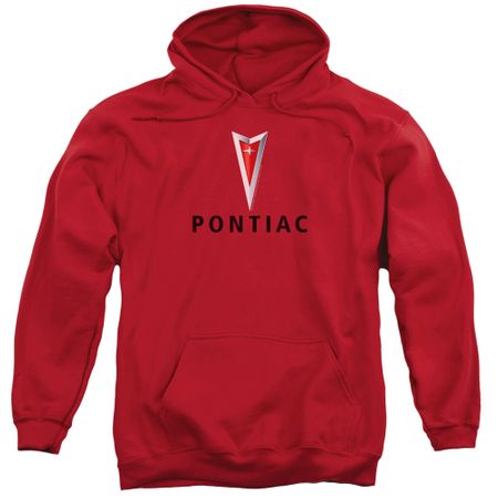 Pontiac Hoodie Modern Logo Red Sweatshirt Hoody