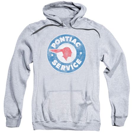 Pontiac Hoodie Vintage Service Sports Grey Sweatshirt Hoody