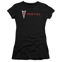 Pontiac Juniors Shirt Modern Logo Black T-Shirt