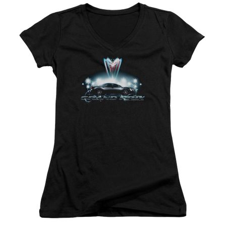 Pontiac Juniors V Neck Shirt Grand Prix Black T-Shirt