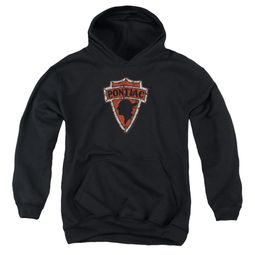 Pontiac Kids Hoodie Arrow Head Black Youth Hoody