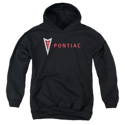 Pontiac Kids Hoodie Modern Logo Black Youth Hoody