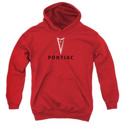Pontiac Kids Hoodie Modern Logo Red Youth Hoody