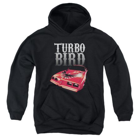 Pontiac Kids Hoodie Turbo Bird Black Youth Hoody