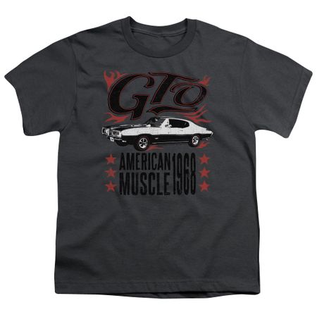 Pontiac Kids Shirt 68 GTO Charcoal T-Shirt
