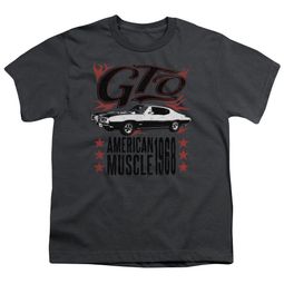 Pontiac Kids Shirt 68 GTO Charcoal T-Shirt