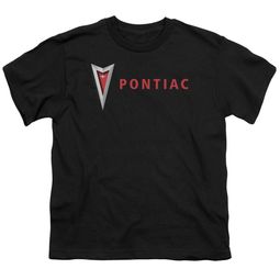 Pontiac Kids Shirt Modern Logo Black T-Shirt