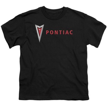 Pontiac Kids Shirt Modern Logo Black T-Shirt