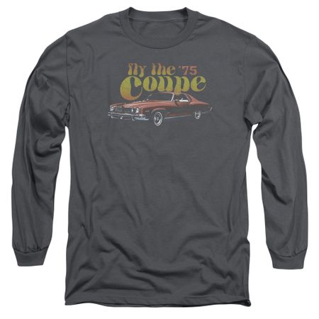 Pontiac Long Sleeve Shirt 75 Coupe Charcoal Tee T-Shirt
